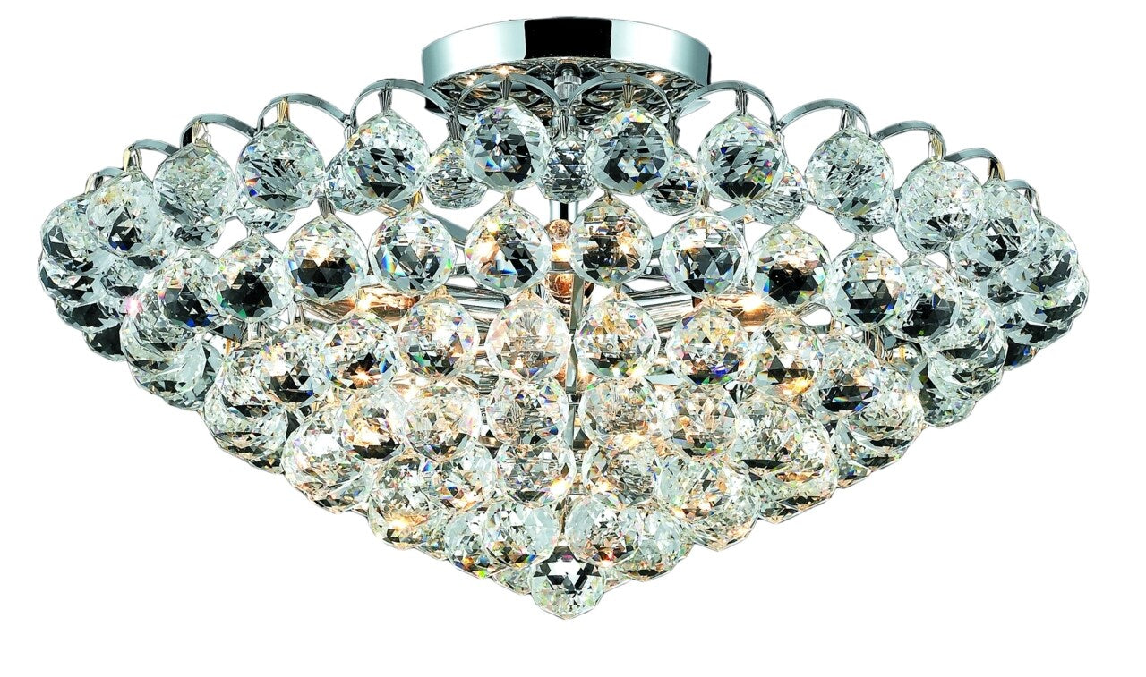 Luminous Lighting Godiva 11-in Chrome Flush Mount Light