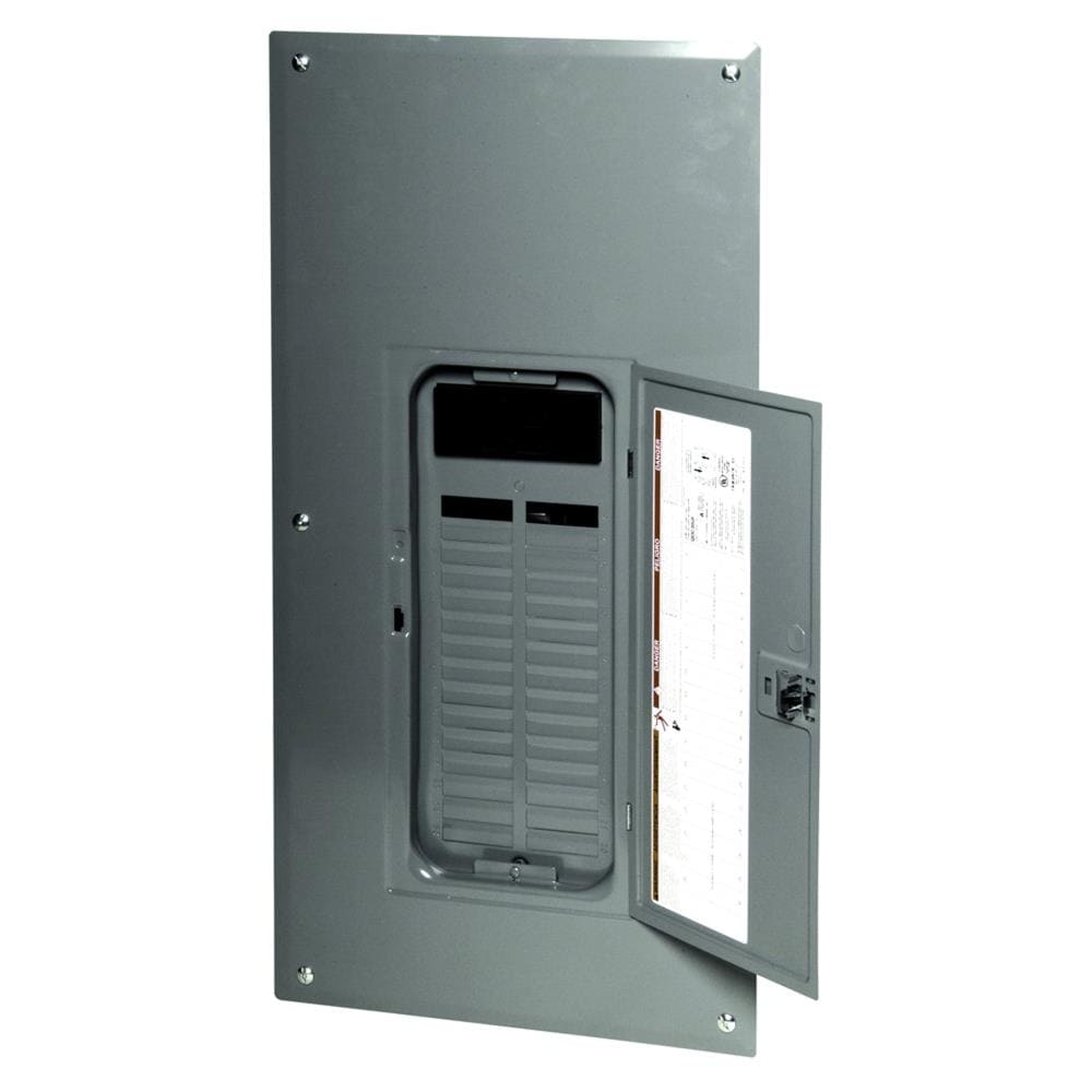 Square D QO 200-Amp 30-Spaces 30-Circuit Indoor Convertible Main Breaker Panel Plug-on Neutral Load Center QO30M200PC