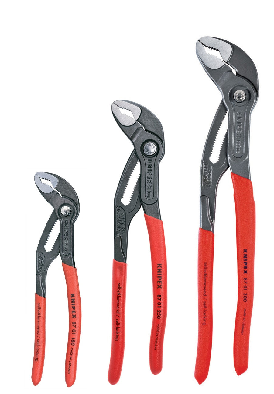 KNIPEX Cobra 3-Pack Tongue and Groove Plier Set 00 20 06 US1