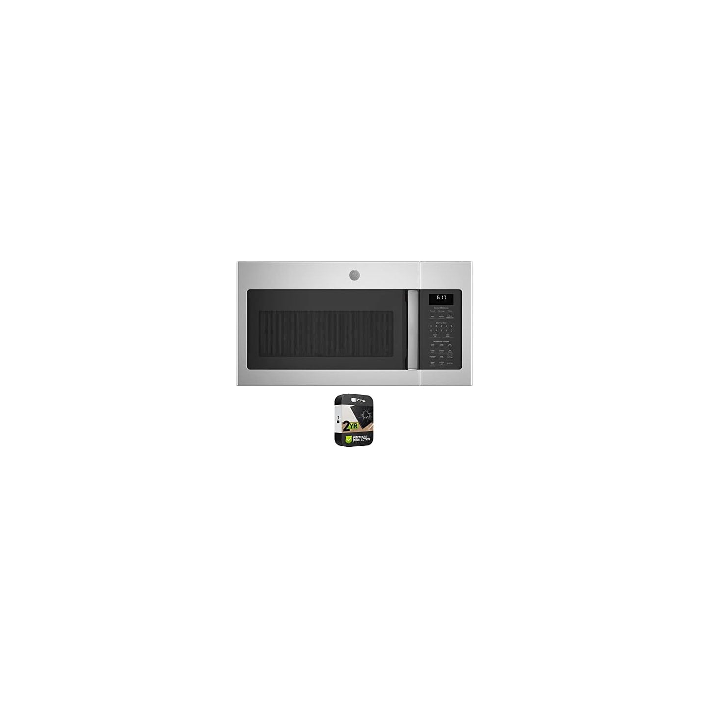 1.7 Cu. Ft. Over-the-Range Sensor Microwave Oven Stainless Steel Bundle with Premium 2 YR CPS Enhanced Protection Pack
