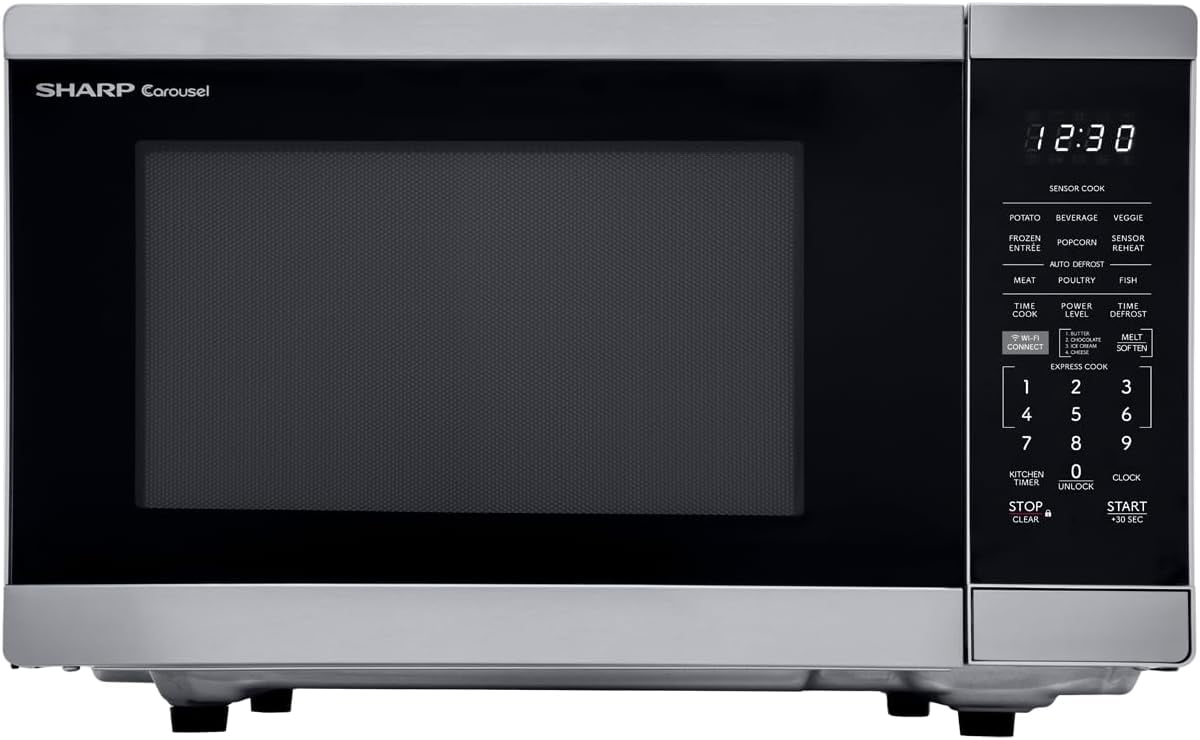 1000 Watt, 1.1 Cubic Feet, Stainless Steel