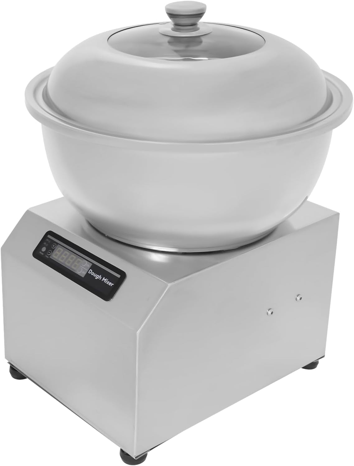 1100W Commercial Dough Mixer, 8kg/18LBS Dough Kneading Machine Stand Bread Mixer, Stainless Steel Dough Mixing Machine with Timer, 110V US Dual Rotation for Pizzeria, Bakery and Home Kitchen