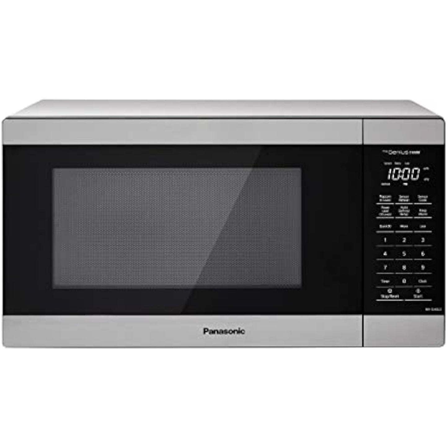 1100W with Genius Sensor Cook and Auto Defrost Countertop Microwave Oven, 1.3 cu ft, Stainless Steel