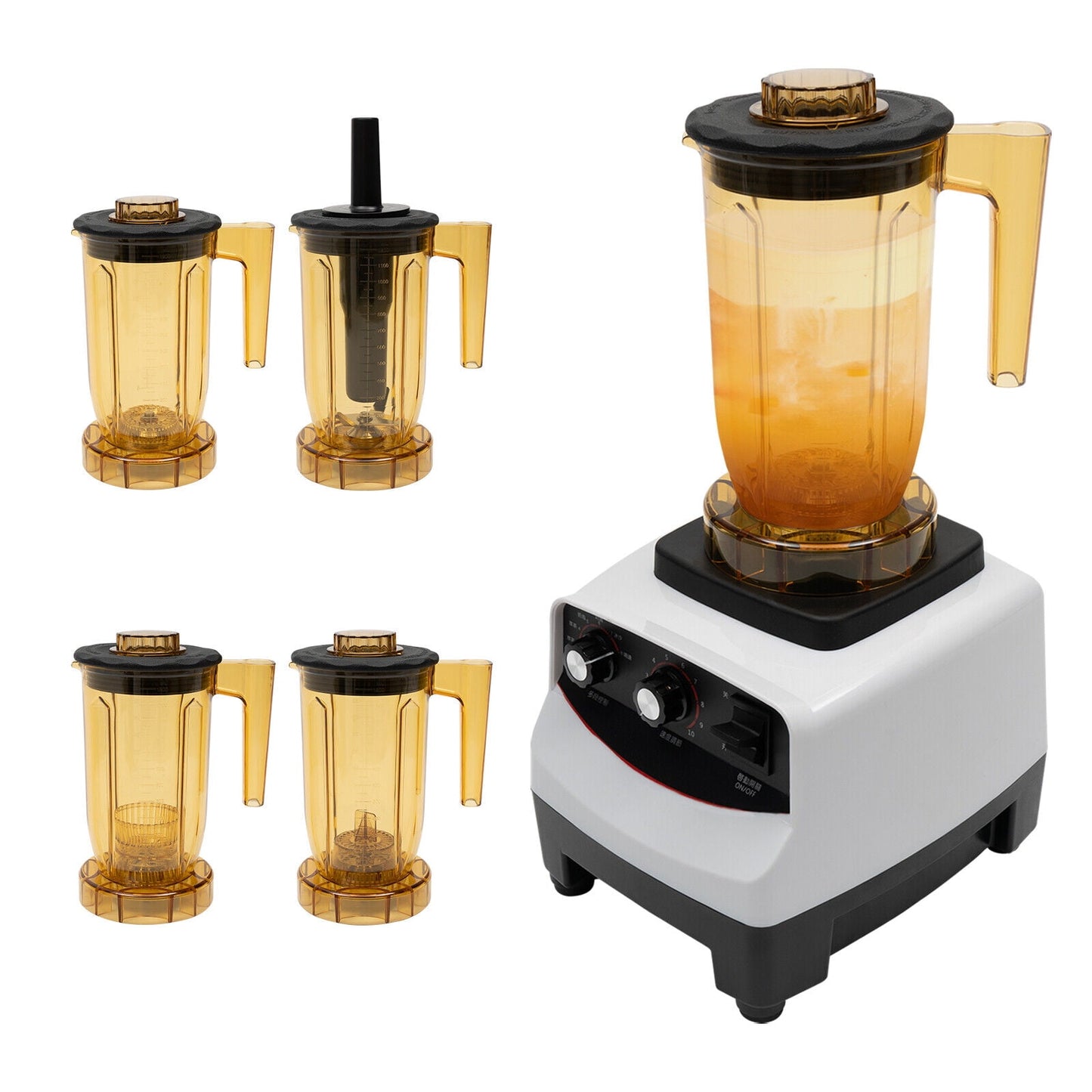 1200ML Tea Brewing Machine Countertop Bubble Tea Machine with 4 cups 1800W