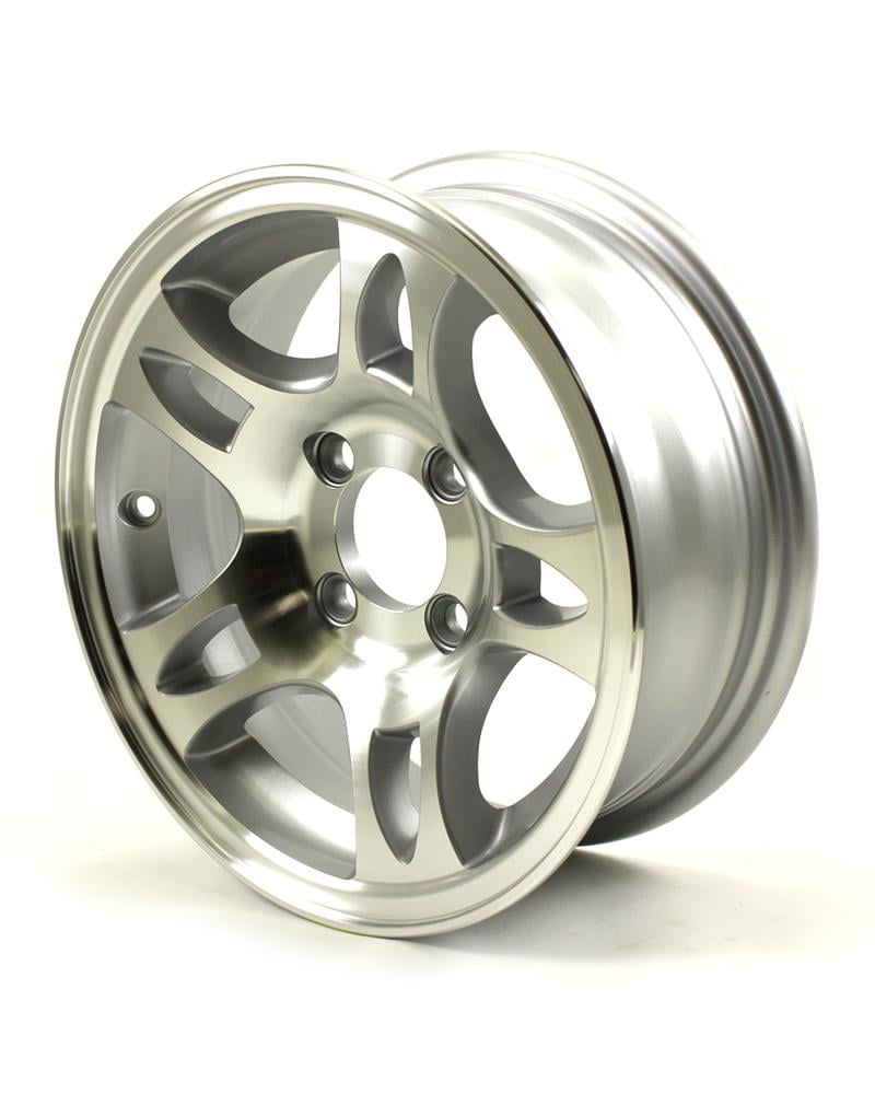 13X5 4-Lug on 4" Aluminum S5 Trailer Wheel - S535440