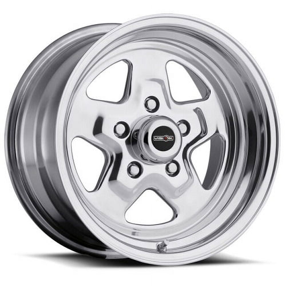 15x4 American Muscle 521H Nitro Polished Wheel 5x4.5 (-19mm)