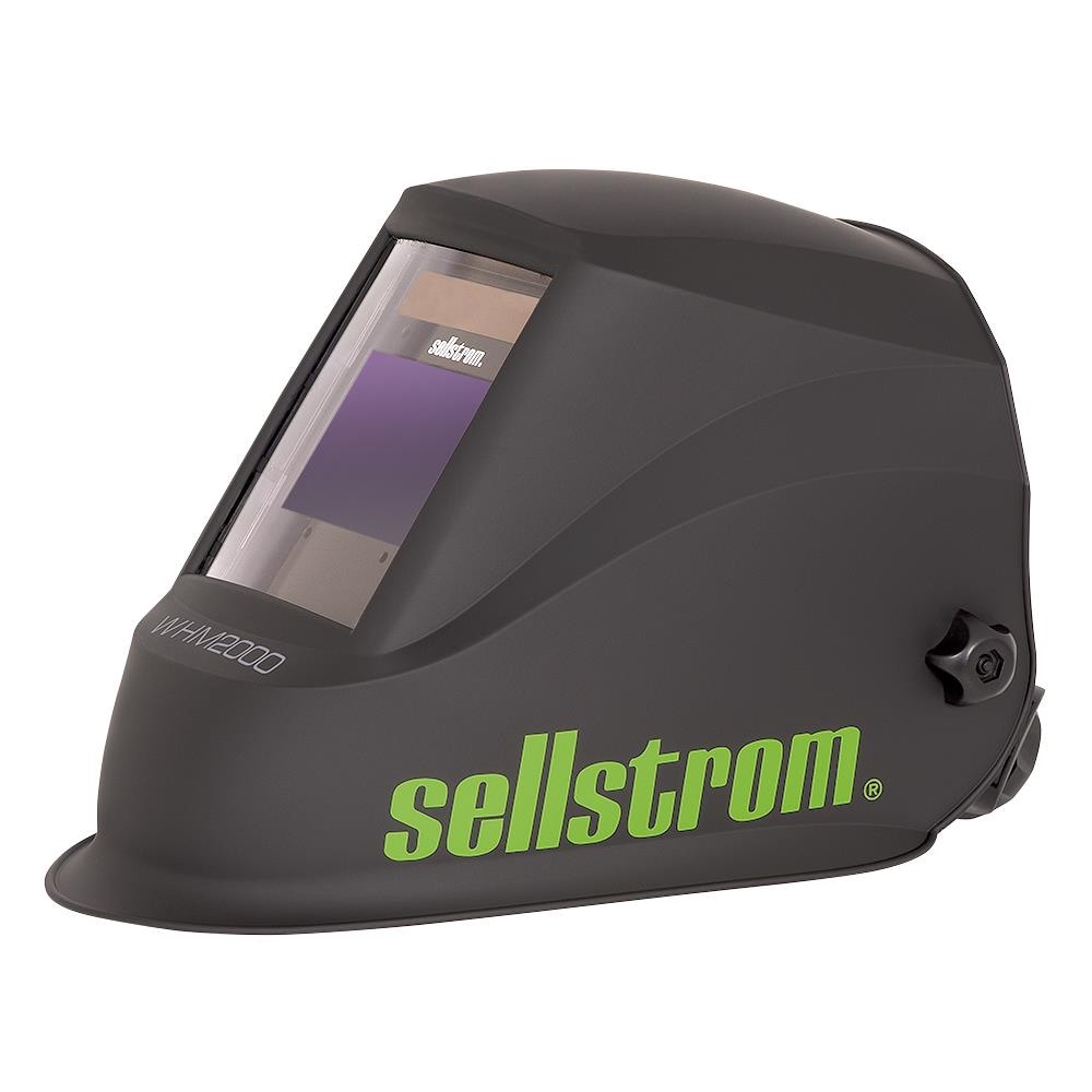 Sellstrom Auto Darkening Variable Shade Black/Green Welding Helmet S26200