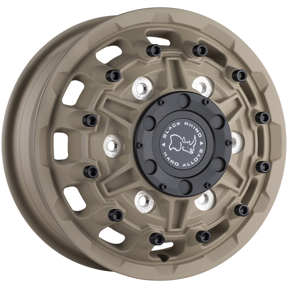 16x6 Black Rhino Destroyer Desert Sand Front Dually Wheel 6x205 (110mm)