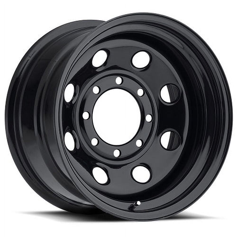 17x8 Vision HD 85H Soft 8 Gloss Black Wheel 6x5.5 (-12mm) CAPS SEPARATE