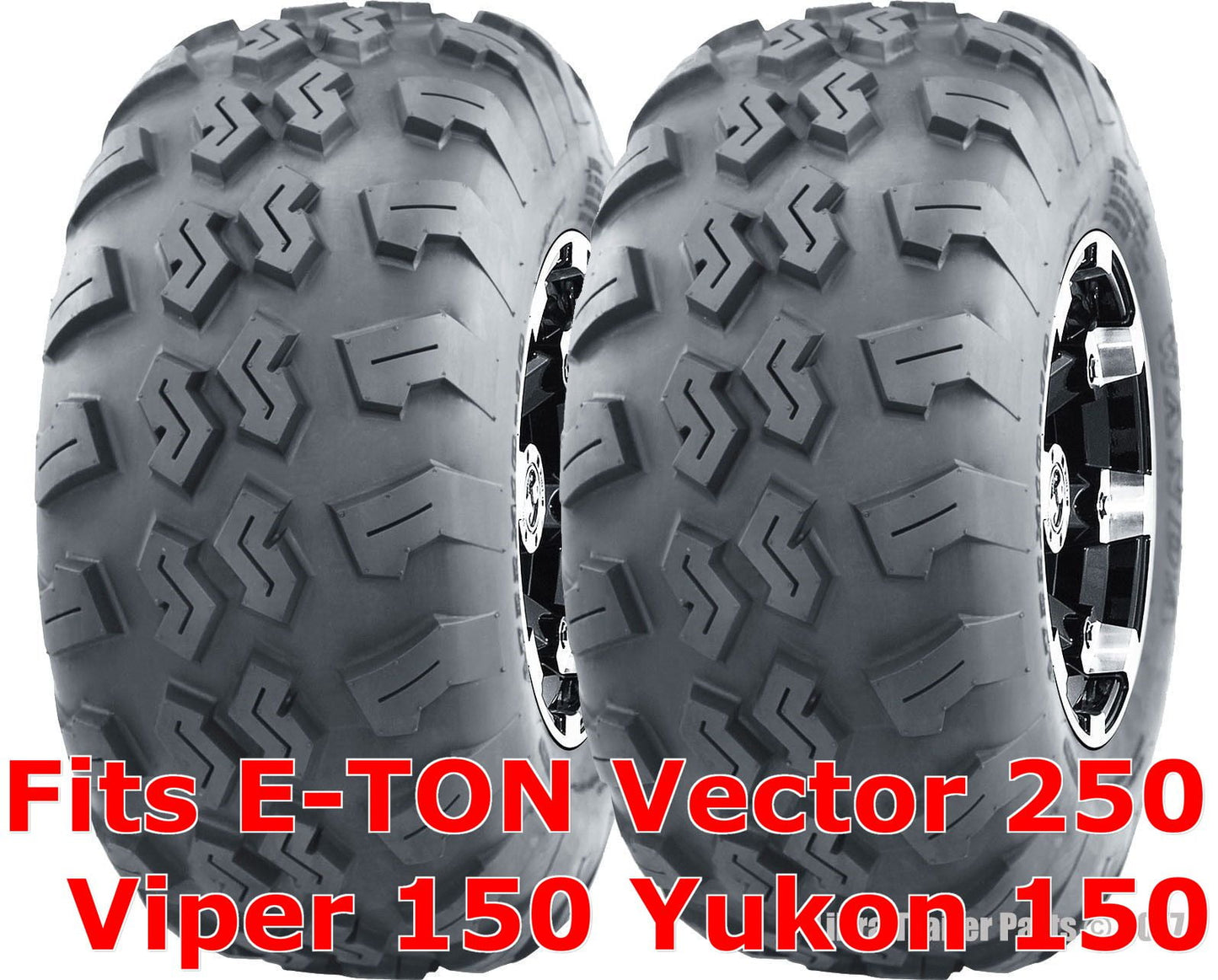 2 ATV Tires 21x7-10 21x7x10 E-TON Vector 250 Viper 150 Yukon 150 front P3018