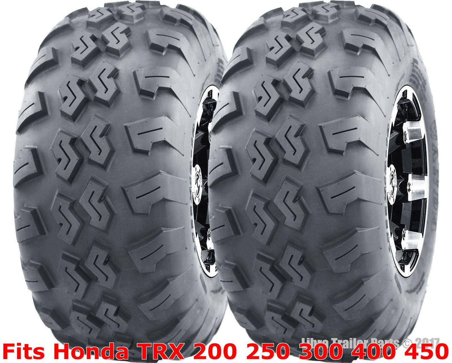 2 ATV Tires 21x7-10 21x7x10 Honda TRX 200 250 300 400 450 front P3018