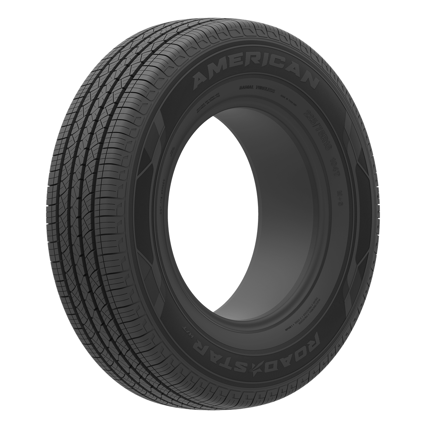 235/75R15 American Road Star H/T 109T XL Black Wall Tire