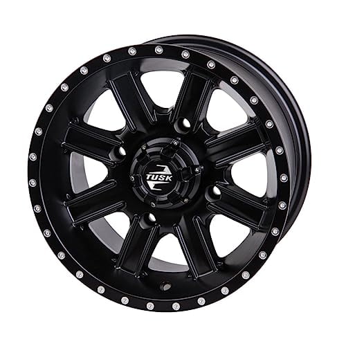 4/137 Tusk Cascade Wheel 12x7 5.0 + 2.0 Matte Black For Can-Am Outlander 700 DPS 2023-2025