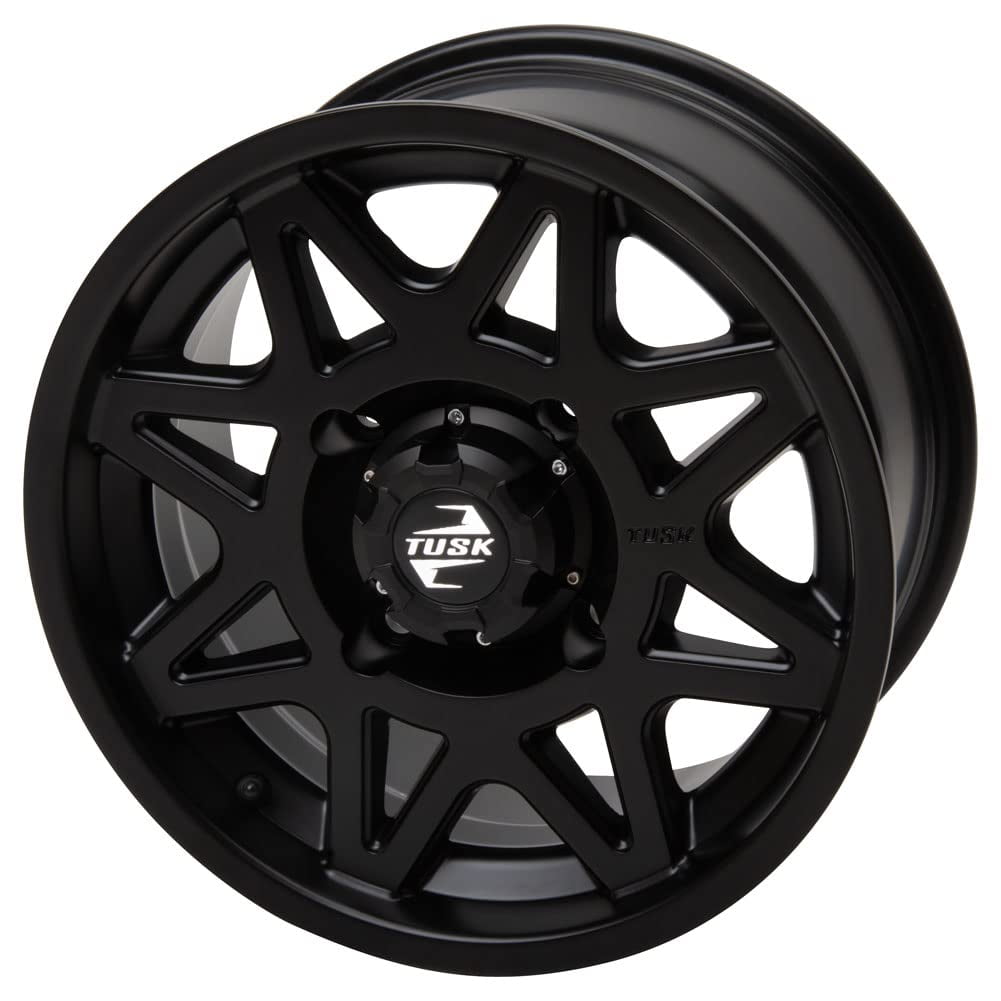 4/137 Tusk Tintic Wheel 15x7 4.0 + 3.0 Matte Black For Can-Am Defender HD7 Max 2022