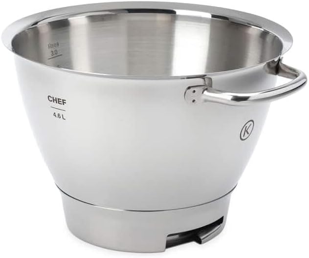 Kenwood Chef Stainless Steel Bowl KAT711SS XL Titanium – 4.6 Litre