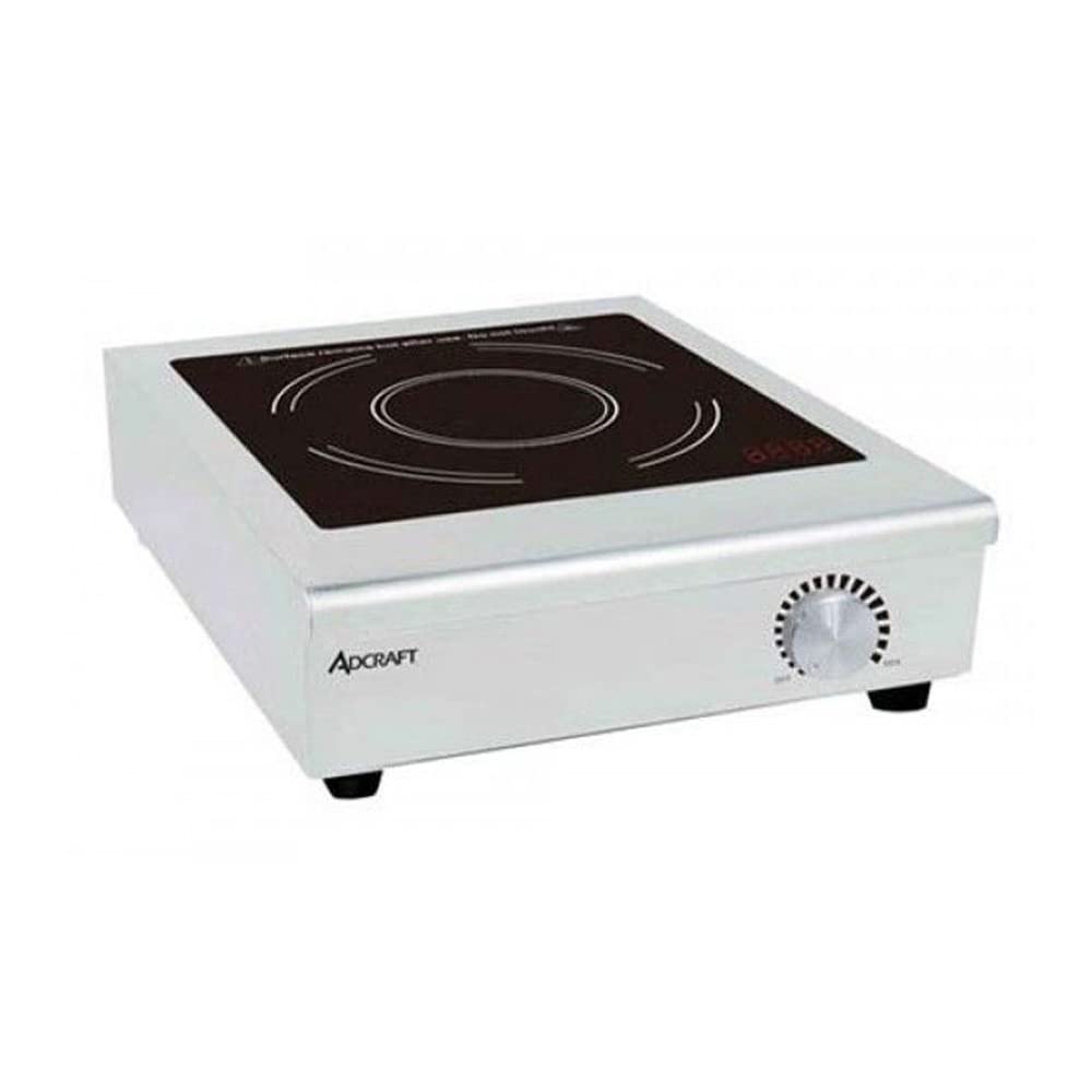 Adcraft IND-C208V Manual Countertop Induction Cooker, Stainless Steel, 208v, Silver
