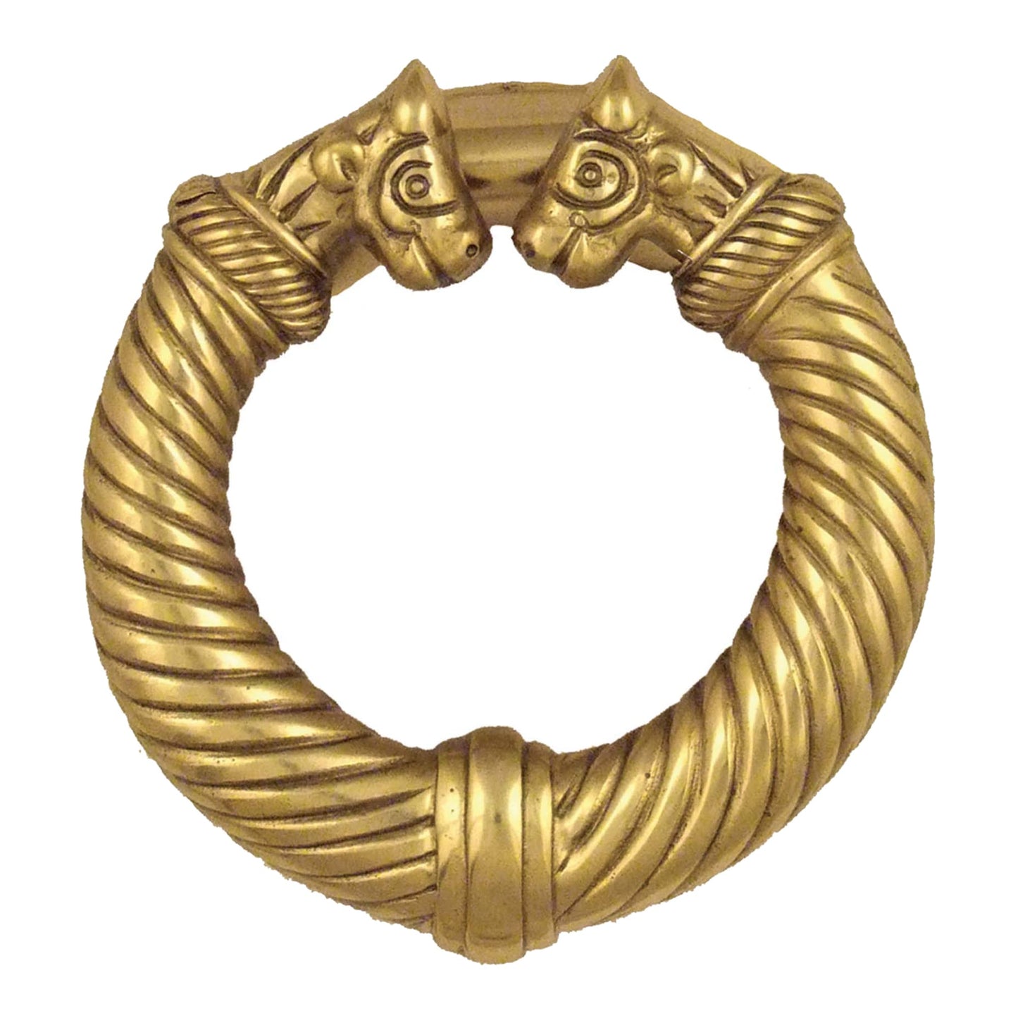 Michael Healy Solid Brass Polished Door Knocker - Easy Surface Installation, No Visible Hardware, 4-1/4-in Length MH3201