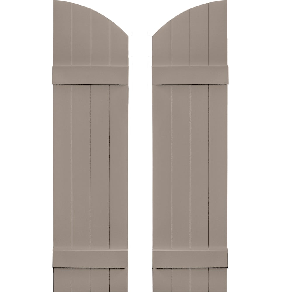 Vantage 13.875-in W x 49-in H Clay Board and batten Exterior Shutters ( 1 -Pack )