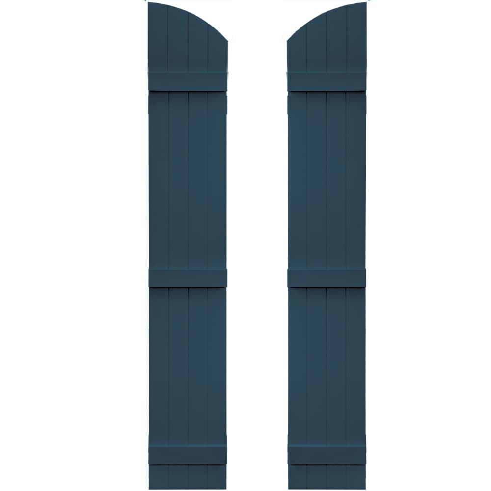 Vantage 13.875-in W x 89-in H Classic Blue Board and batten Exterior Shutters ( 1 -Pack )