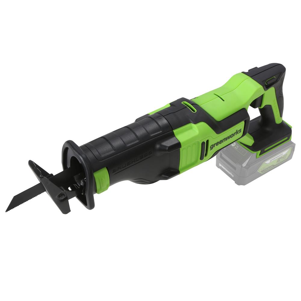 Greenworks 24-volt Variable Speed Brushless Cordless Reciprocating Saw (Bare Tool) RS24L00
