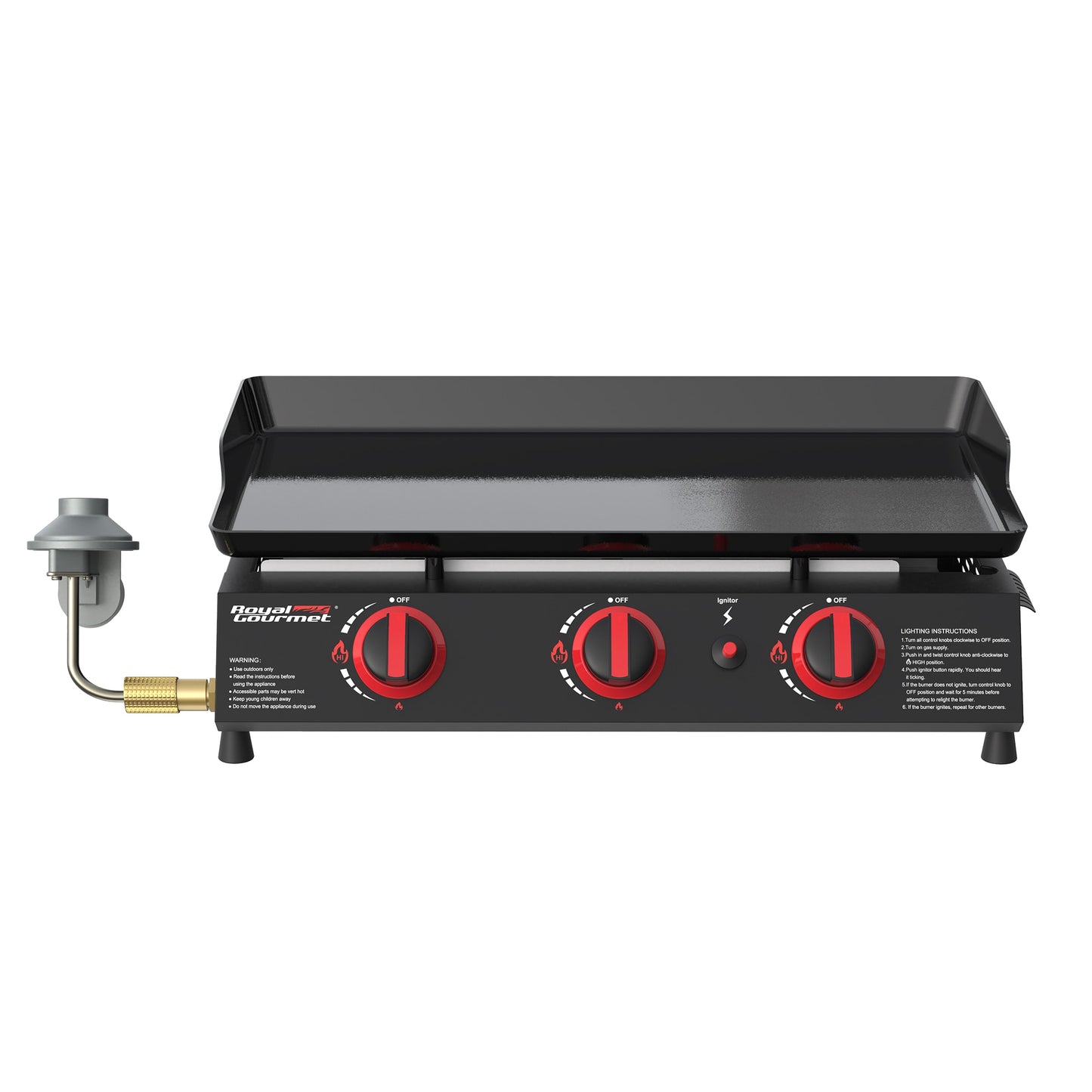 Royal Gourmet 319-Sq in Black Portable Liquid Propane Grill PD1303A