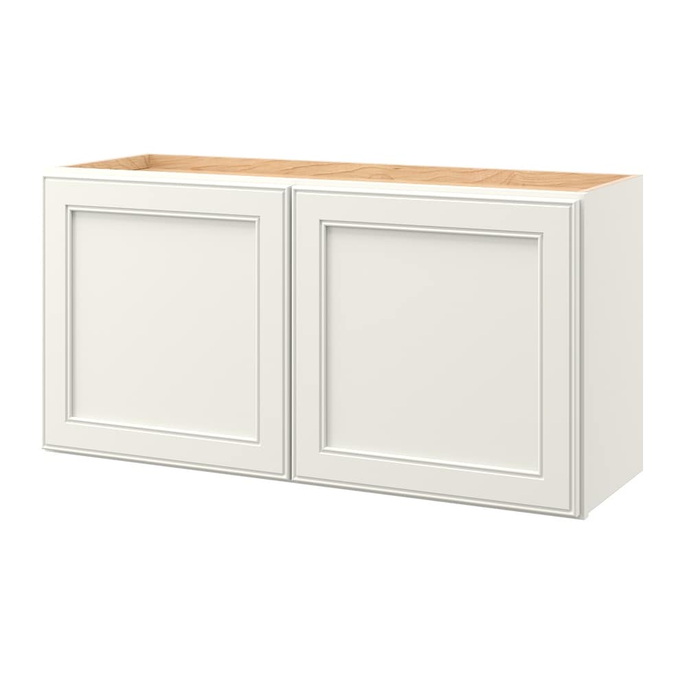 allen + roth McKeller 36-in W x 18-in H x 12-in D Linen Wall Fully assembled Cabinet Flat Panel