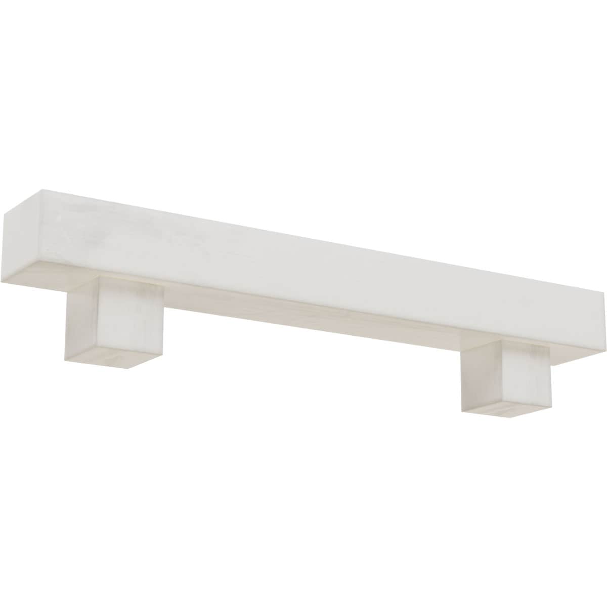 Ekena Millwork 48-in W x 8-in H x 12-in D Factory Prepped Hollow Urethane Rustic Fireplace Mantel MANUSM08X12X48AOUN