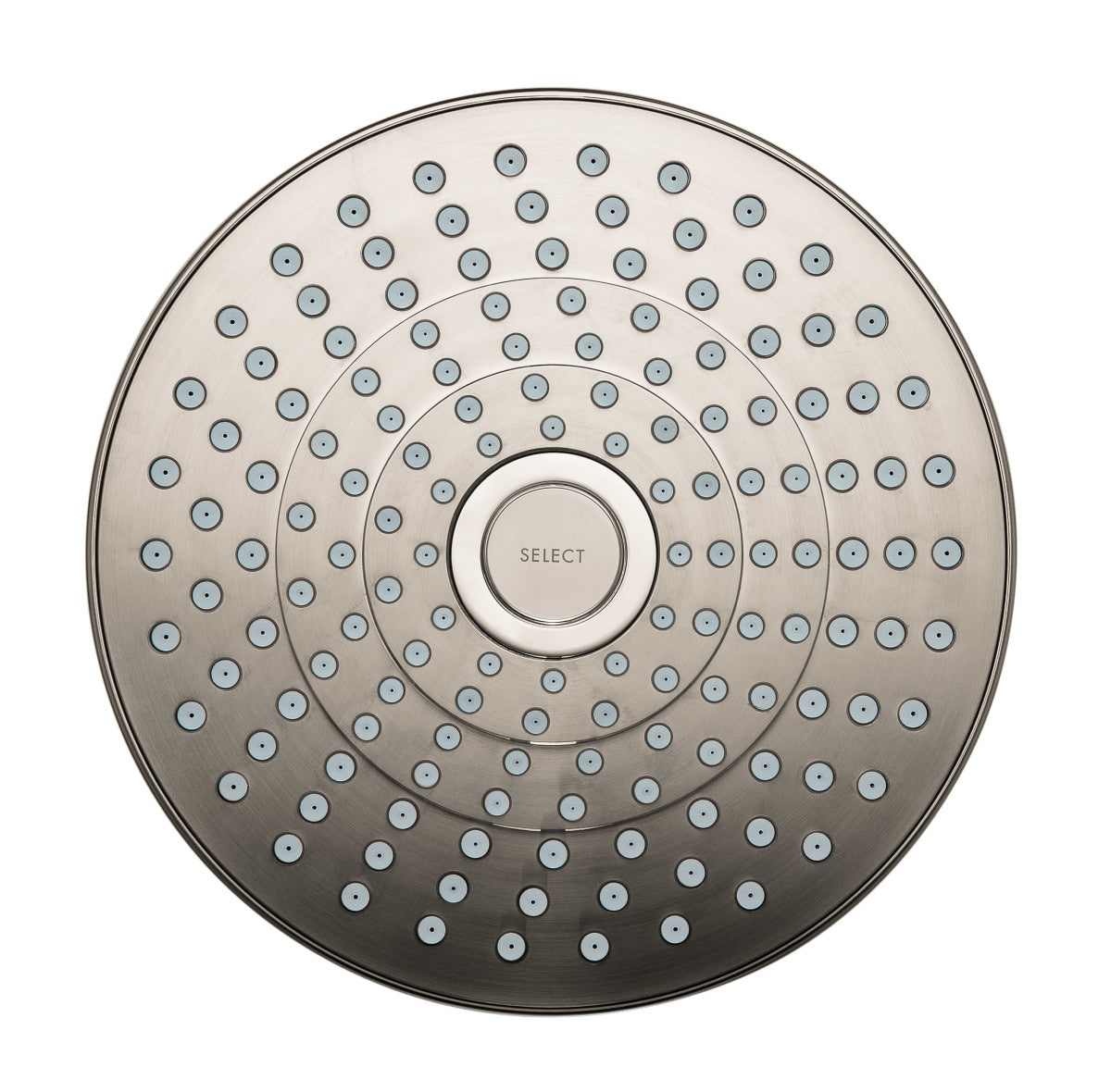 Hansgrohe Croma Select S 2.0 -Spray Brushed Nickel 7.375-in Round Fixed Rain Shower Head 2.5 GPM