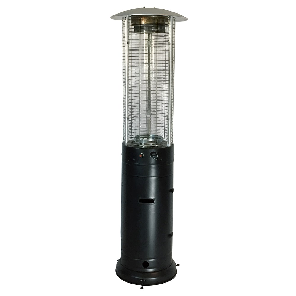 Style Selections 46000.0 -BTU Black matte base with silver top Steel Floorstanding Liquid propane Patio Heater