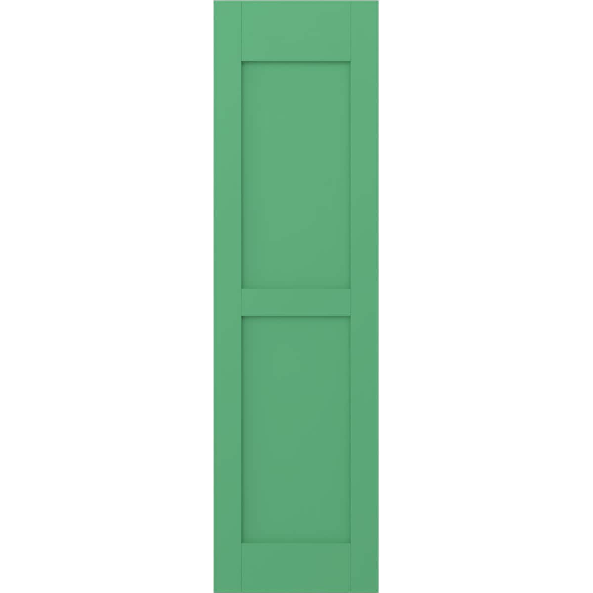Ekena Millwork 15-in W x 68-in H Lily Pads Paintable/Stainable Flat panel Wood Exterior Shutters ( 2 -Pack )