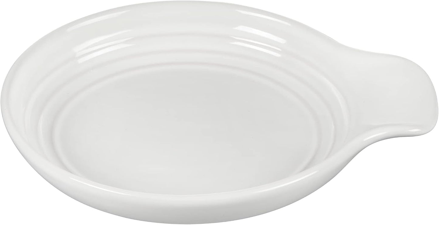 Le Creuset Signature Stoneware Spoon Rest, 6 Inches, White