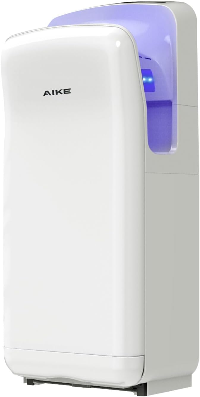 AIKE HEPA Filtered Vertical Hand Dryer Premium, 110-130V White Model AK2005H