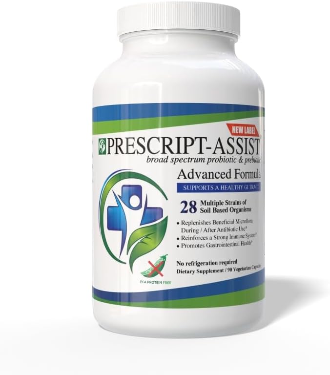 Prebiotics & Probiotics for Digestive & Immune Health with No Pea Protein for Quick Absorption - Advanced Plant-Based, Vegan, Support Muscle Recovery & Gut Health, 90 Capsules