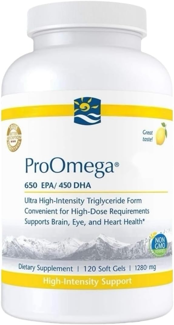 ๐ท๐๐๐ถ๐๐๐๐, Lemon Flavor, 120 Count๏ผHigh-Potency ๐ญ๐๐๐ ๐ถ๐๐ with ๐ฌ๐ท๐จ& ๐ซ๐ฏ๐จ, Non-GMO, 1280 mg ๐ถ๐๐๐๐-3, Good for Brain, Eye & Heart(Packaging May Vary)