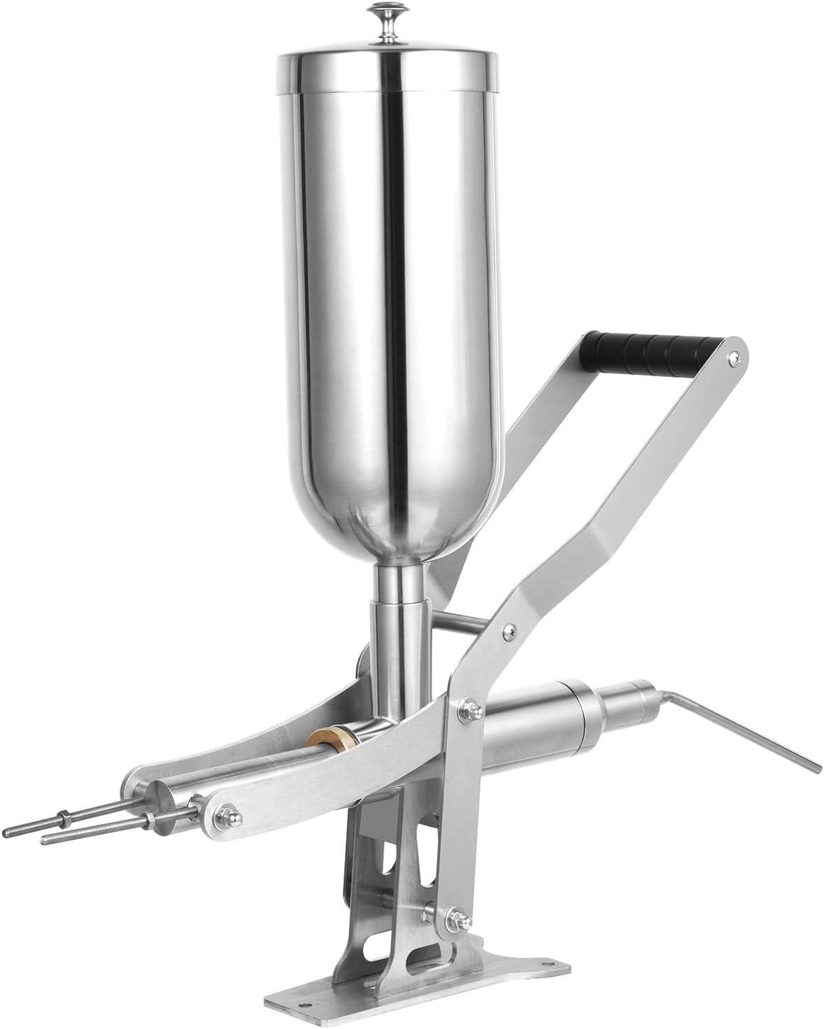 5L/5.28qt Manual Latin Fruit Donut Machine,Churros Filler Commercial Kitchen Restaurant Stainless Stee Spanish Donuts Cream Chocolate Jam Filling Maker for Bakeries, Cafes, Dessert Storer