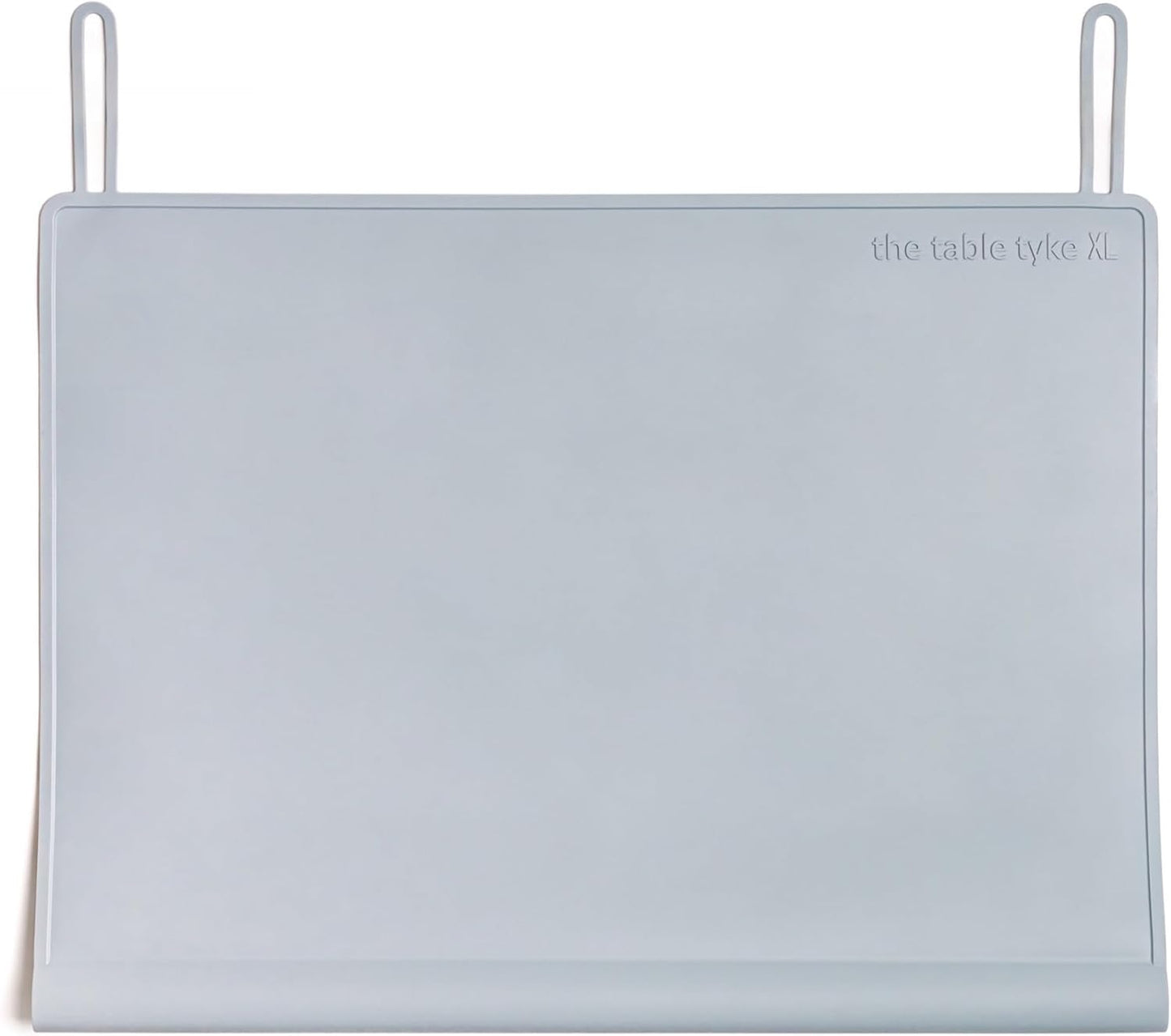 XL Silicone Non-Slip Placemat with Teething Edge Bumper & Spill Stopper – Waterproof Feeding Mat for Babies, Toddlers & Kids – Dishwasher Safe, Travel Ready, BPA Free (Gray)