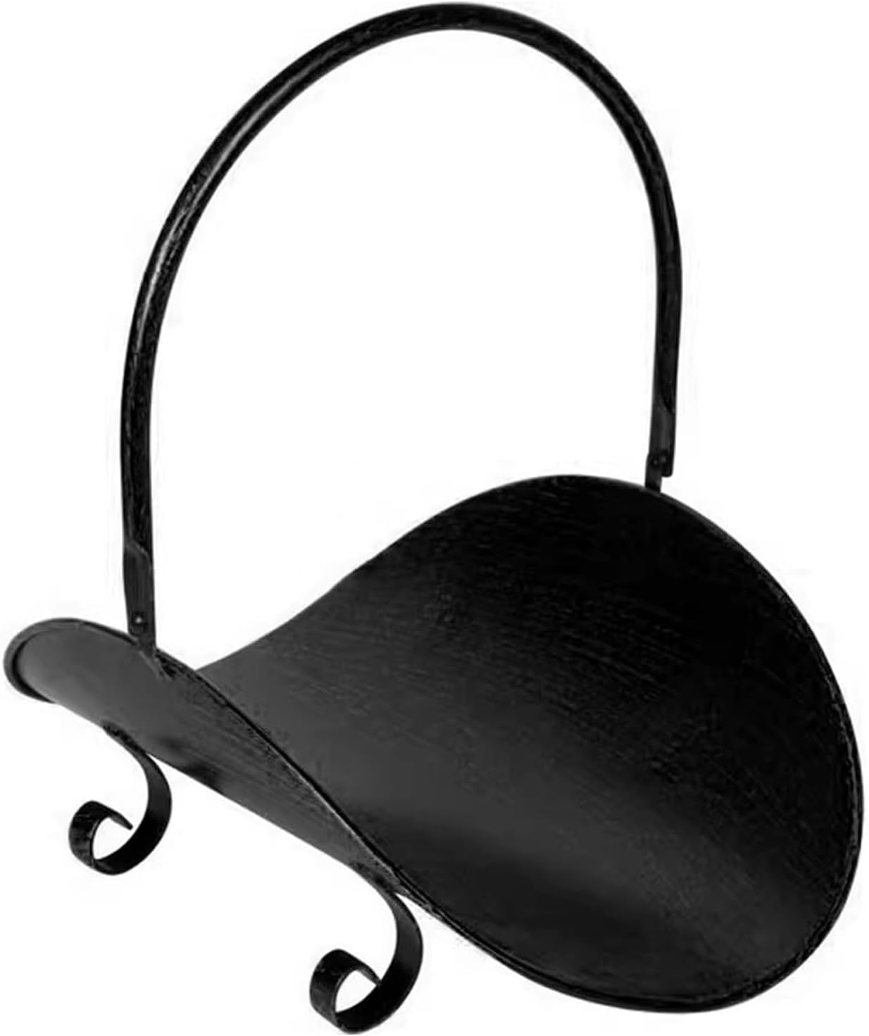 Firewood Rack Indoor Metal Firewood Rack, Brass Color Firewood Holder for Living Room Garden Camping, Small Fireplace Log Holder 16.5 X 16.9 X 12.6 Inches,Black Color,Black