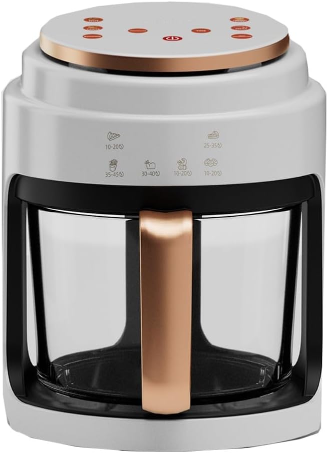 4L Digital Air Fryer Oven with Timer & Temp Control, Detachable Basket for Frying, Roasting, Baking & Grilling - Versatile Kitchen Appliance in White Color