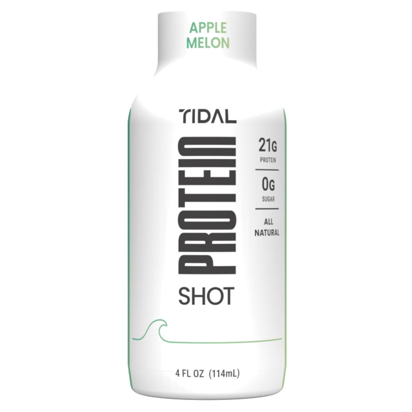 Tidal Protein Shot | 4 fl oz | 12 Pack | 21g Grass-Fed Whey Beta-Lactoglobulin (BLG) | Fast Absorbing, Keto Friendly, Sugar Free | Convenient On-the-Go Recovery Drink