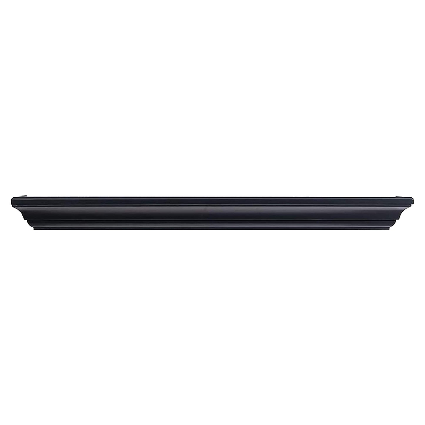 Mantels Direct 72-in W x 5-in H x 8-in D Black Pine Hollow Traditional Fireplace Mantel COLTON-72-BK