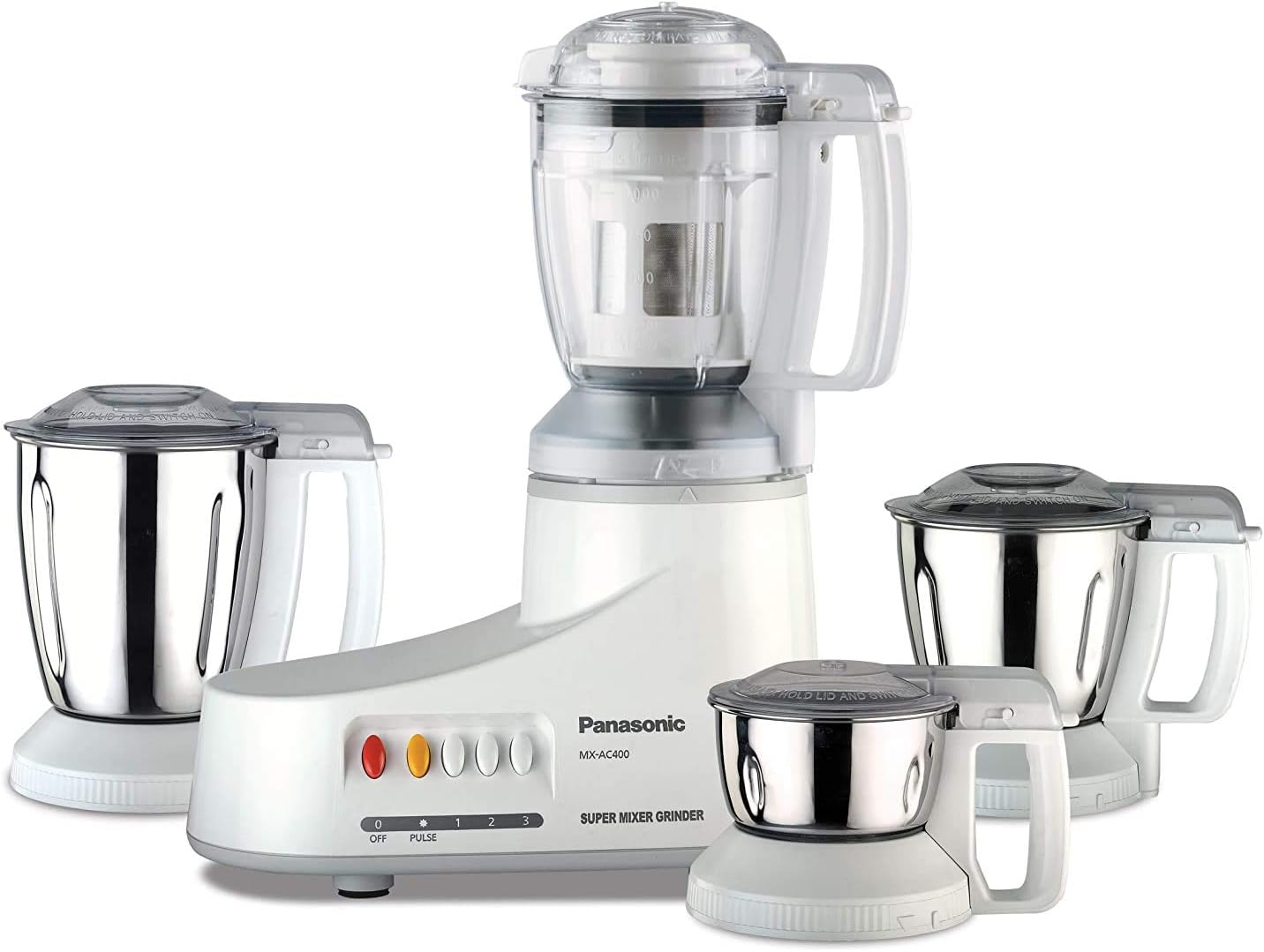 Panasonic 3 JAR Mixer Grinder, (OVERSEAS USE ONLY) 220 to 240-volt