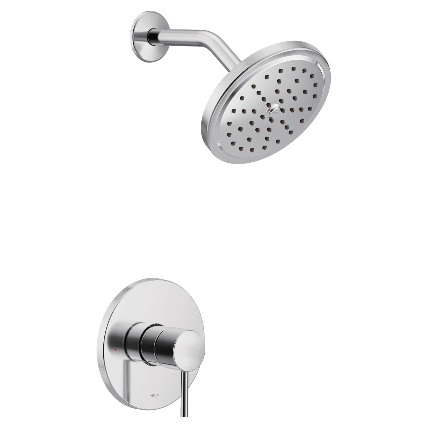 Moen Align Chrome 1-handle Single function 6.75-in Round Shower Faucet