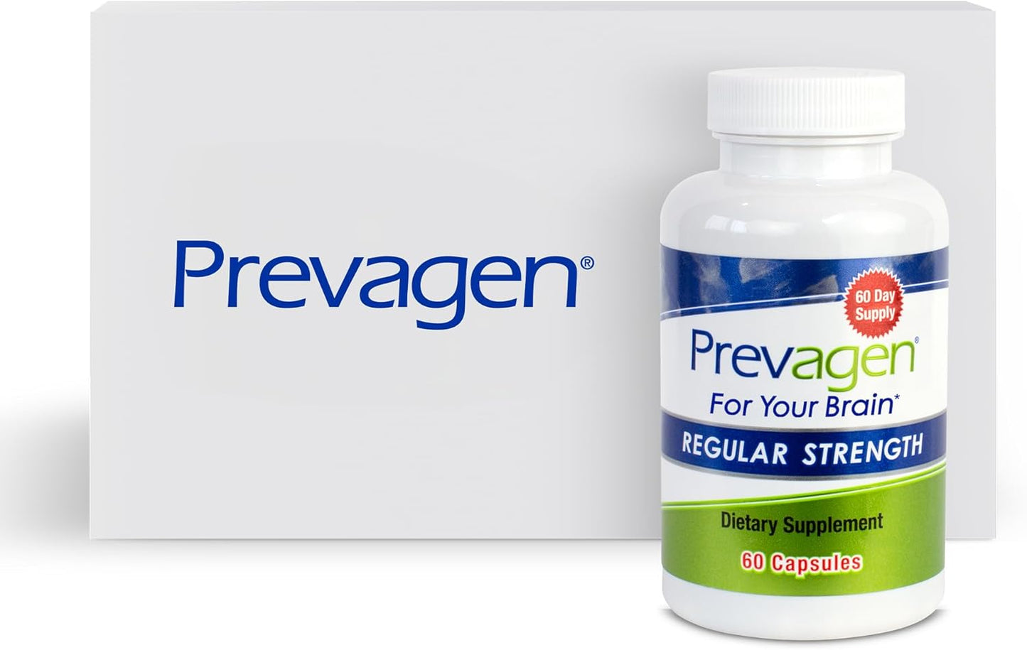 Prevagen Regular Strength - 60 Capsules (2 Month Supply) | Formulated for Your Brain | 10mg of Apoaequorin Plus Vitamin D3