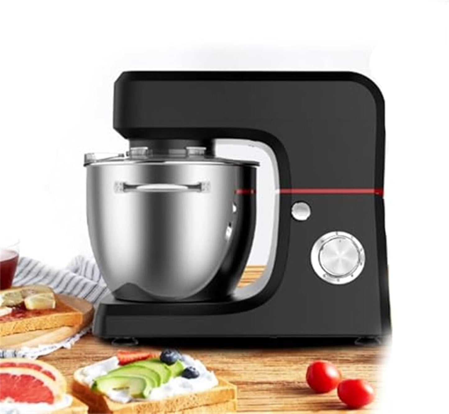 Stand Mixer, Food Mixer Stand Dough Mixer 1800W Food Mixer Dough Blender, Dough Kneading Machine Electric Cake Mixer,45x28x39cm,Black