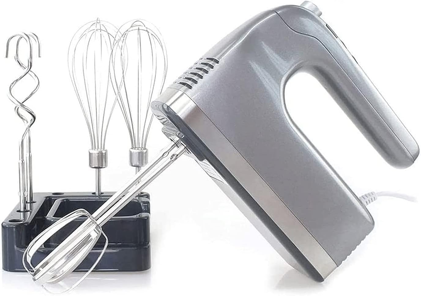 9-Speed Electric Hand Mixer, With Turbo Button, Easy Eject Button, 400W, Stainless Steel Lightweight Hand Mixer