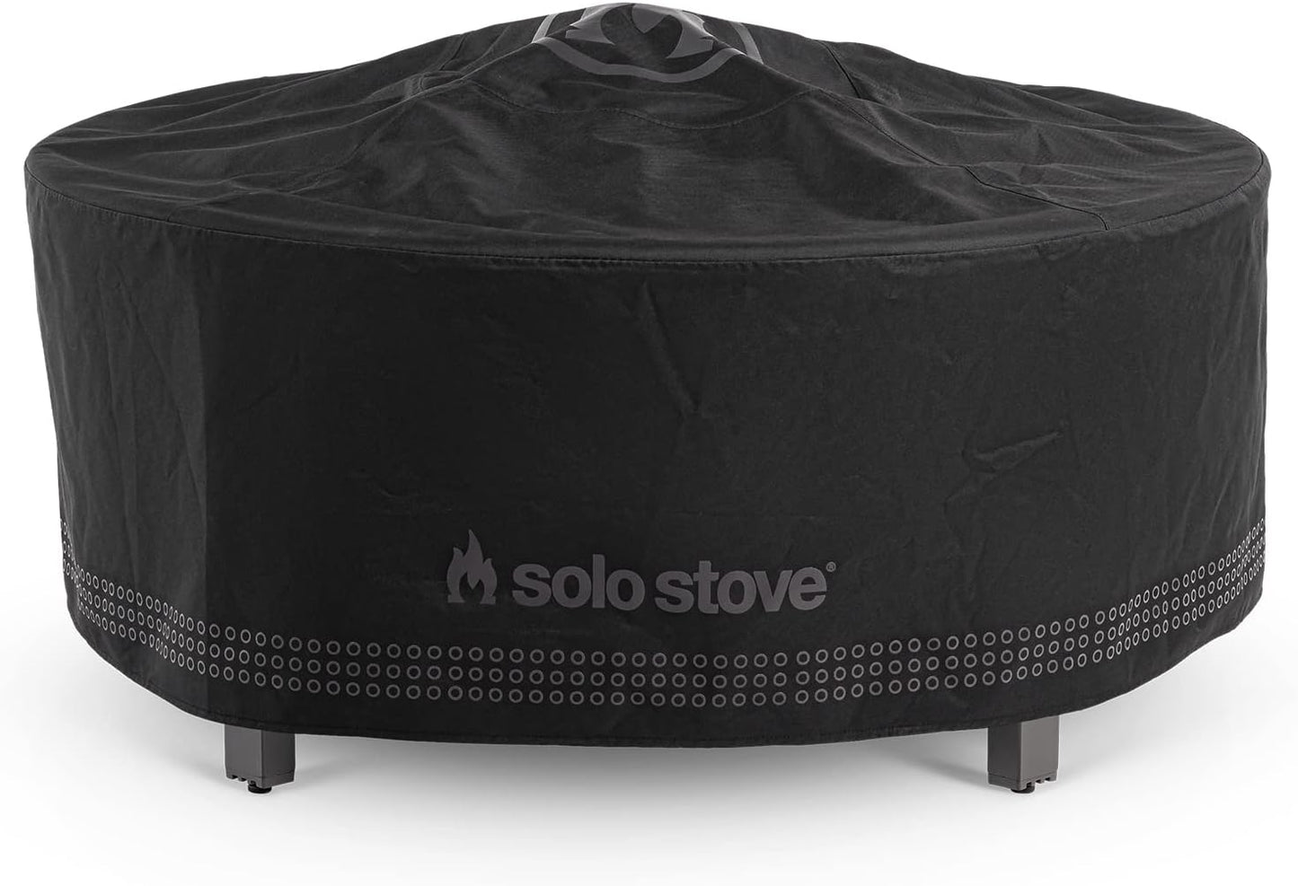 Solo Stove Surround Shelter Small | Protective Cover for Fire Pit Surround Table, Weather-Resistant, Solution Dyed Acrylic\/PVC Backing\/Aluminum Support Stays, Dims (HxDia): 20.8 x 42.5 in, Black