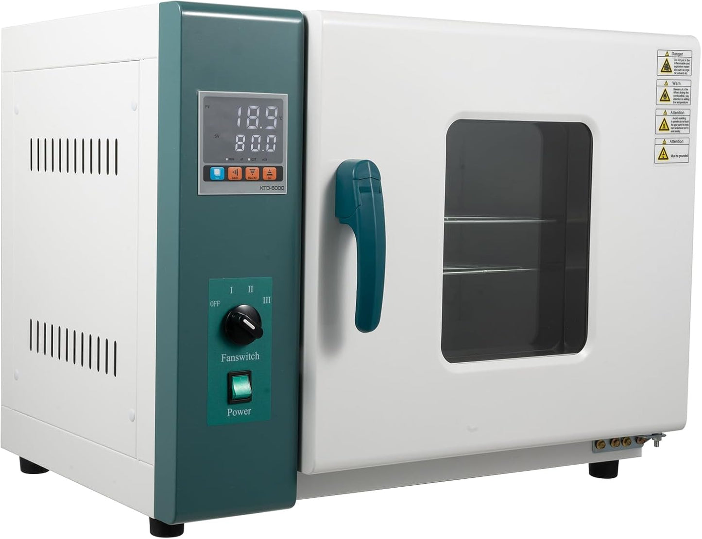 Air Dryer Lab Convection Oven, 1000W 12Gal/45L Capacity Drying Oven, 101 to 0AB Constant Temperature Blast Drying Oven, Plate Stainless Steel Thermostatic Electric Incubator Box for Industria
