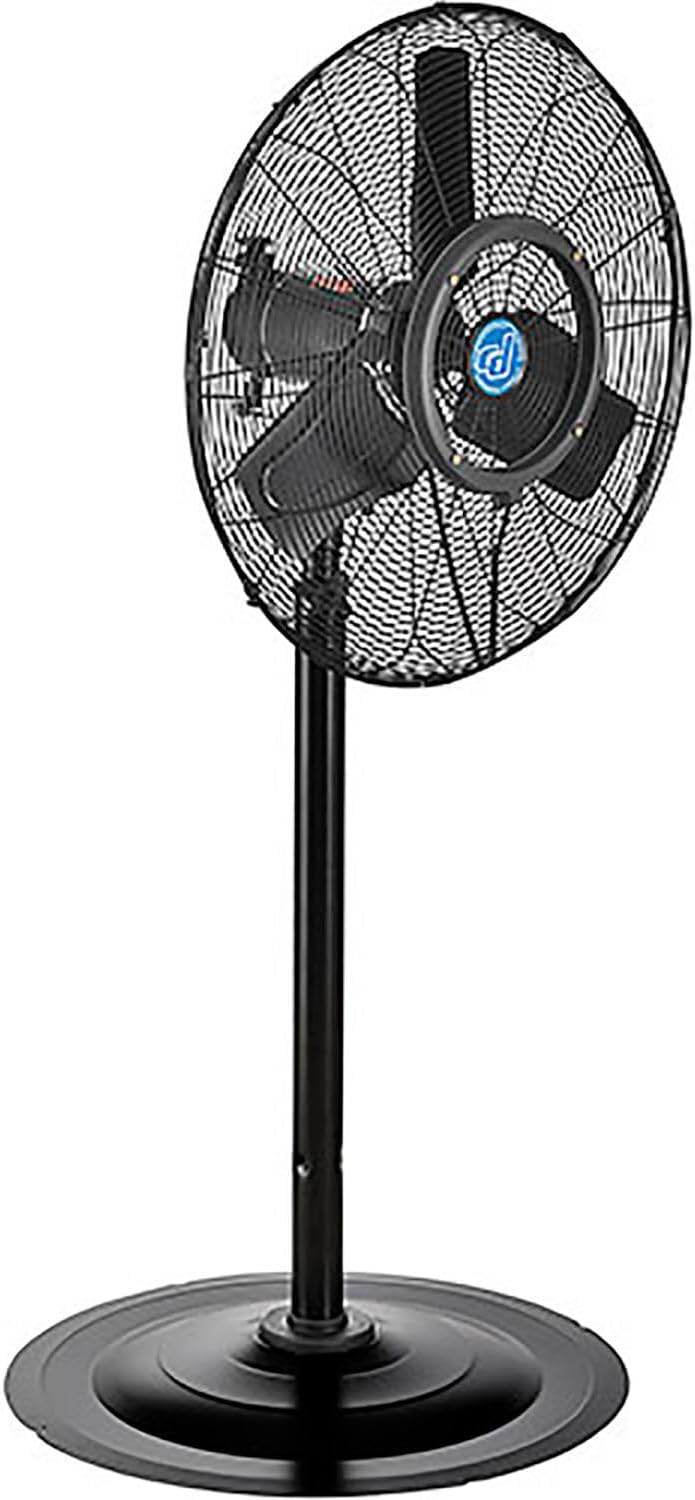 Continental Dynamics 24" Pedestal Misting Fan, Outdoor Rated, Oscillating, 7435 CFM, 1/7 HP