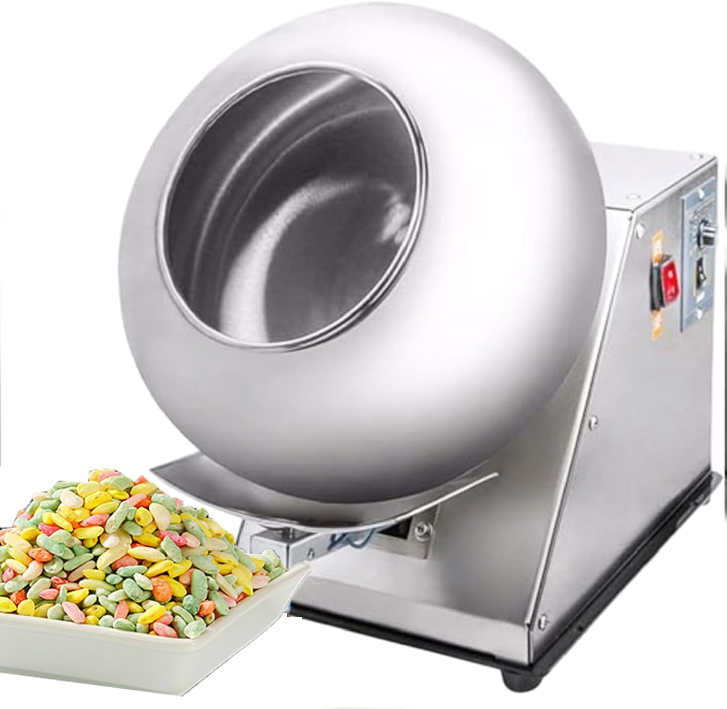 Commercial Sugar Coater Machine, 9 Adjustable Speeds Electric Candy Polishing Machine, Sugar Ball Panning Machine With Coating Drying Function, Perfect For Food Industry