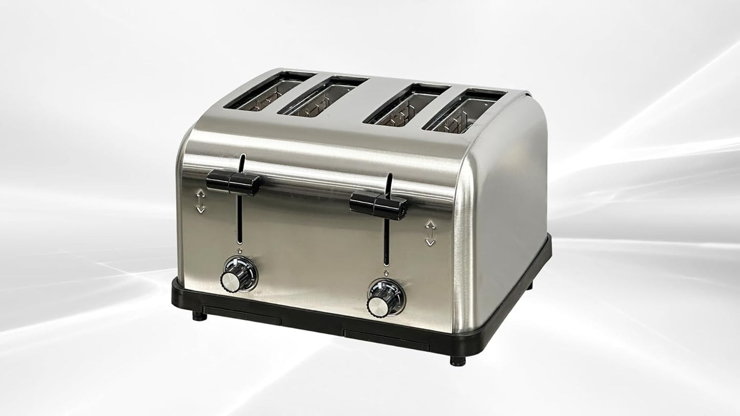 Commercial Manual 4 Slice Toaster ETL